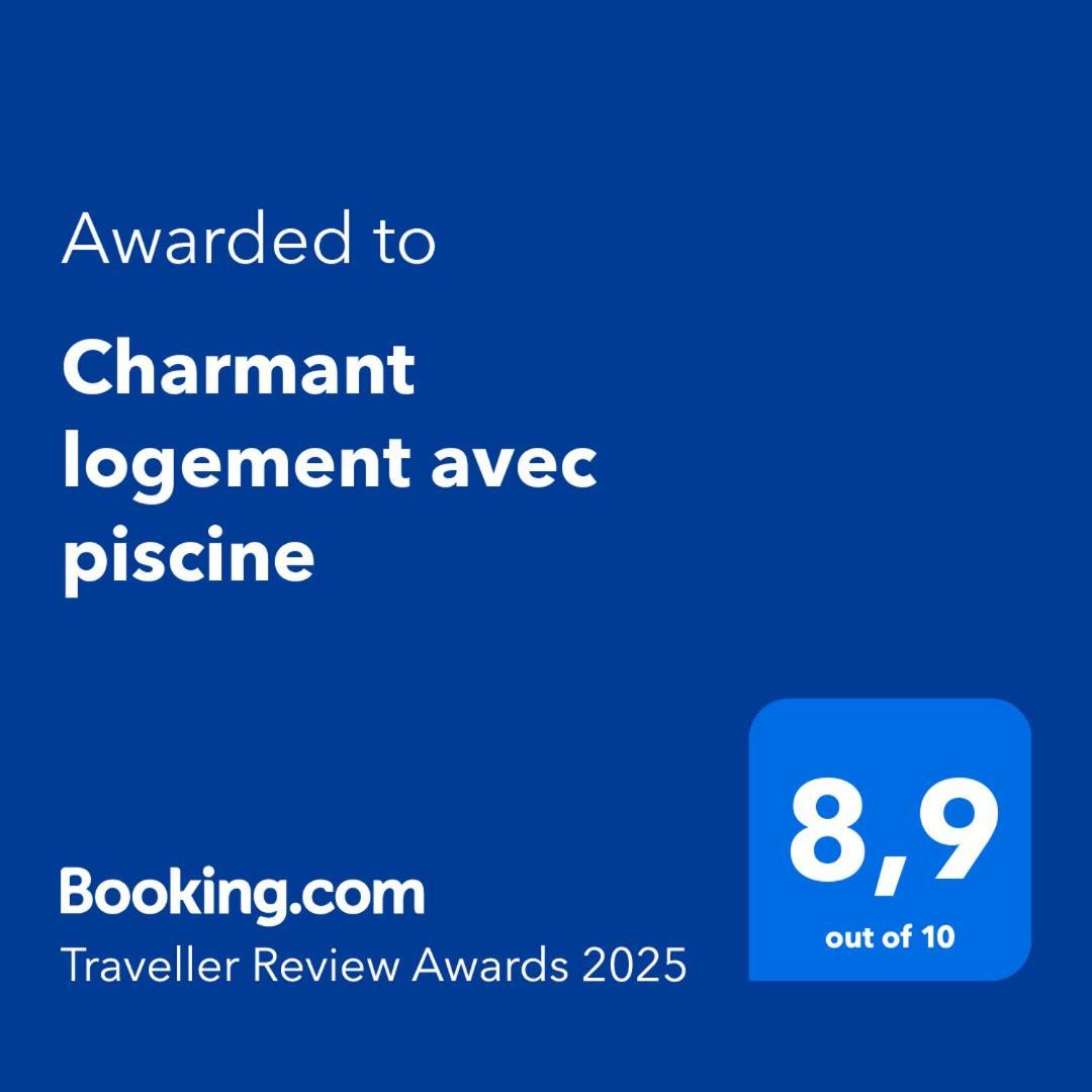 Charmant Logement Avec Piscine Bergerac Bagian luar foto